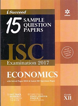 [33320] #Read* I-Succeed 15 Question Sample Papers Isc Examination 2017 Economics (Class-Xii) Pb - Roy S *P.D.F^