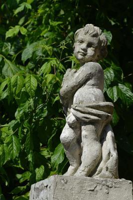 [8ee3e] !Download~ Statue of a Little Cupid in the Park Journal: 150 Page Lined Notebook/Diary -  %ePub#