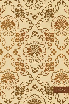 [5af0f] ~R.e.a.d% #O.n.l.i.n.e~ Notes: 6x9 Unruled Blank Notebook - Oriental Spiral Curve Frame Wreath Vine Flower Leaf - Retro Brown Worn Out Vintage Seamless Pattern Cover. Matte Softcover and Cream Interior Papers. -  !PDF*