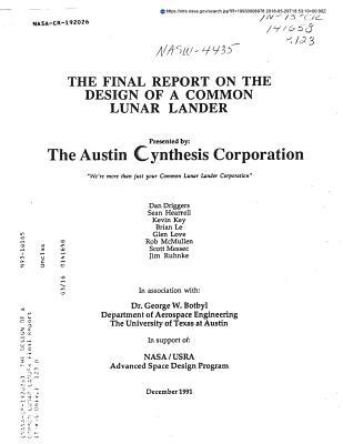 [767b6] !F.u.l.l.% *D.o.w.n.l.o.a.d% The Final Report on the Design of a Common Lunar Lander - National Aeronautics and Space Administration @ePub#