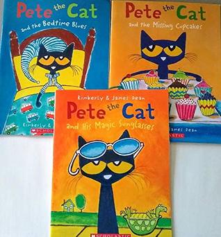 [5bcce] ~Full* ^Download^ Pete The Cat 3 Book Set: Magic Sunglasses, Bedtimes Blues and Missing Cupcakes - James and Kimberly Dean ^PDF@