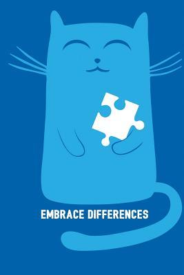 [5d894] @F.u.l.l.@ %D.o.w.n.l.o.a.d% Embrace Differences: Writing Notebook / Blank Diary with 100 Lined Pages / 6x9 Composition Book, Autism Spectrum Disorder Awareness, Cat, Puzzle Piece - Unicorn Magic Journals %P.D.F!