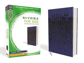 [8bf2e] !Download@ NIrV, Bible for Kids, Large Print, Leathersoft, Blue, Comfort Print: Thinline Edition - Zondervan #ePub#