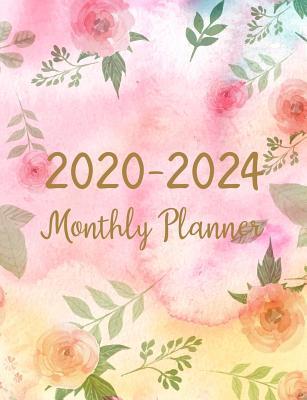 [28125] %Read! 2020-2024 Monthly Planner: Five Years Monthly Planner (60 Months Calendar) For To Do List Journal Notebook Academic Schedule Agenda Logbook Or Student Teacher Organizer Business Appointment W/ Holidays Rose Floral Watercolor - Katharine T Killeen @P.D.F~