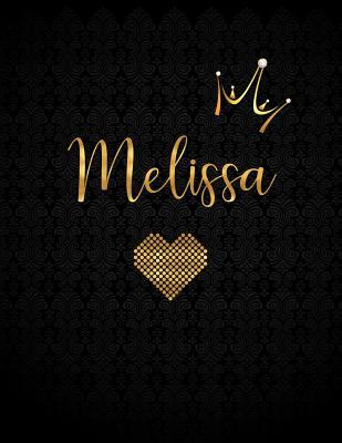 [2ea95] !Read# Melissa: Personalized Black XL Journal with Gold Lettering, Girl Names/Initials 8.5x11, Journal Notebook with 110 Inspirational Quotes, Journals to Write In for Women - Panda Studio ^ePub^