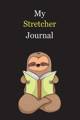 [d31bd] ^Full# ~Download* My Stretcher Journal: With A Cute Sloth Reading, Blank Lined Notebook Journal Gift Idea With Black Background Cover - Exwp Press ~P.D.F~