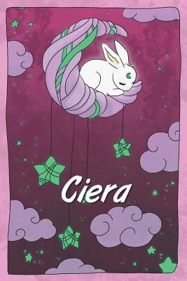 [c0cfd] *Read@ %Online^ Ciera: personalized notebook sleeping bunny on the moon with stars softcover 120 pages blank useful as notebook, dream diary, scrapbook, journal or gift idea - Jenny Illus #ePub%