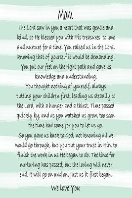 [964ec] #Full% *Download^ Mom We Love You - Green Stripe Journal: 6x9 Blank Lined 120 Page Notebook, Religious Mother's Day Card Alternative, Christian Mom Gift Journal to Write in -  @PDF~