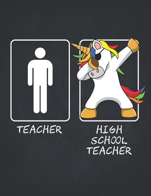 [55527] %R.e.a.d# Unicorn Teacher Gifts: High School Teachers Funny Male Dabbing Unicorn Wide Ruled Composition Book College Notebook 8.5x11 Teaching Appreciation, Thank You, Retirement, Year End Inspirational Present -  #e.P.u.b%