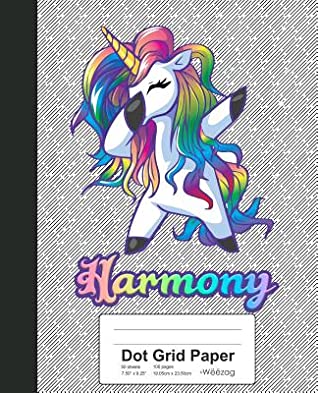 [17a40] %Full# *Download! Dot Grid Paper: HARMONY Unicorn Rainbow Notebook -  @ePub!