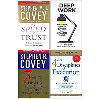 [39543] ~Read! ^Online% The Speed of Trust, Deep Work, The 7 Habits of Highly Effective People, 4 Disciplines of Execution 4 Books Collection Set - Stephen M. R. Covey @ePub^