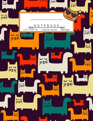 [0954b] *R.e.a.d% Cat Journal: Wide Ruled Paper Lined Notebook for Teens Kids Students School Composition Paper 100 Pages - Edu Co ^ePub@