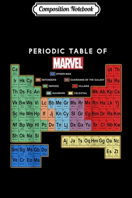[8d7ae] ^Read@ Composition Notebook: Marvel Ultimate Periodic Table Of Elements Graphic Journal/Notebook Blank Lined Ruled 6x9 100 Pages - Marina Geibler @ePub^